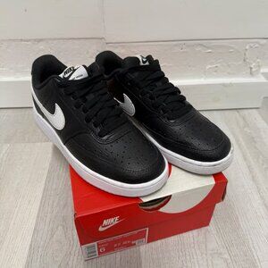 Nike Court Vision Low - Women’s Size 6 - Black & White Retro Basketball Sneakers